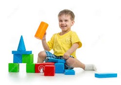 Boy with blocks